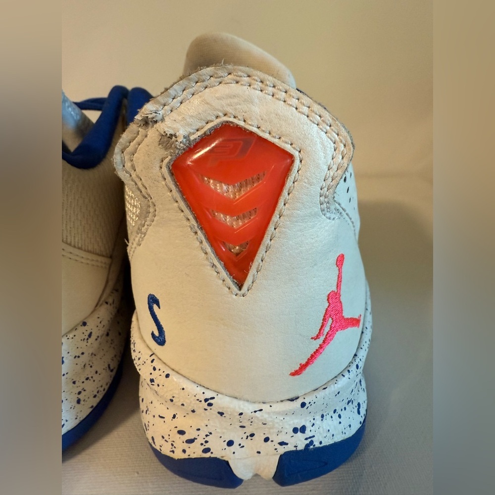 Nike Air Jordan CP3 7 VII AE NikeID Custom White Blue Red Size 9.5 - Picture 12 of 12